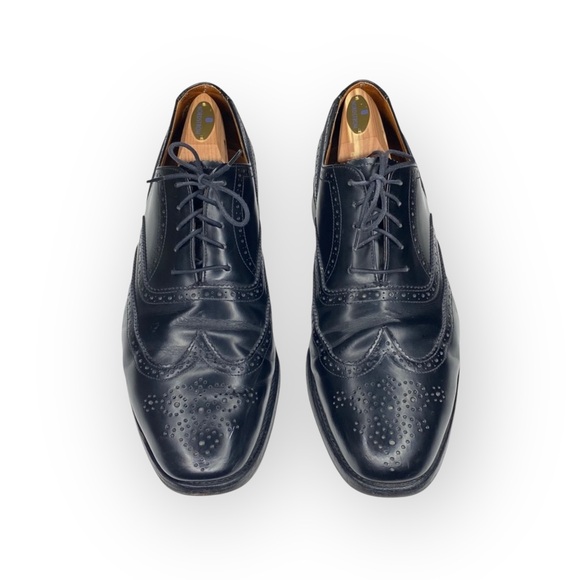Polo Ralph Lauren ❁ Classic Oxford Wingtip Dress Shoes ❁ Black Leather ❁ 11.5 - Picture 9 of 17